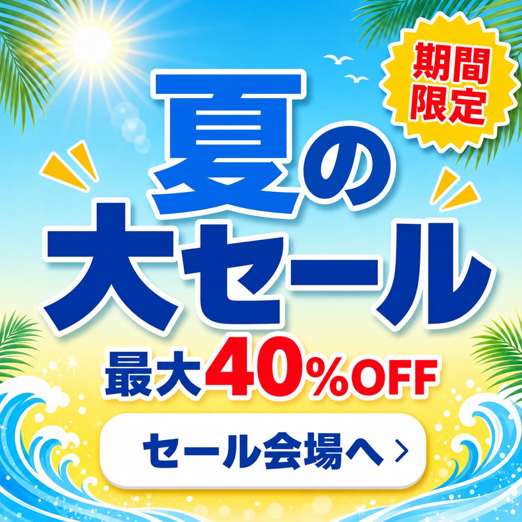 季節キャンペーンバナー(夏セール)